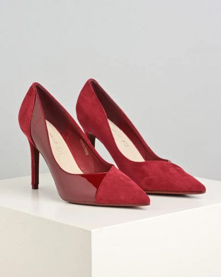 Ženske crvene lakovane cipele na štiklu salonke, slika 5