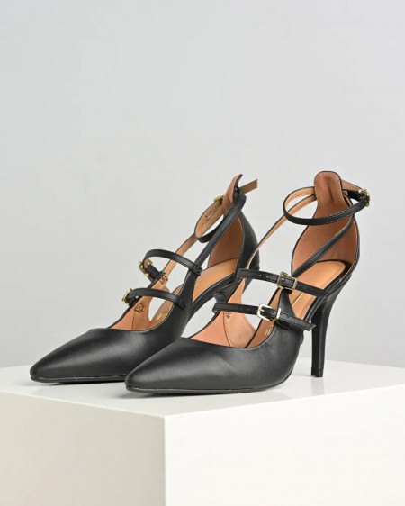 Crne cipele u špic sa kaišićima, brend Vizano, slika 1