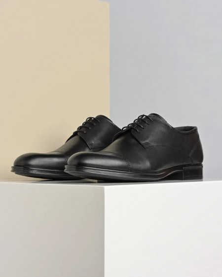 Crne elegantne cipele od kože, slika 4