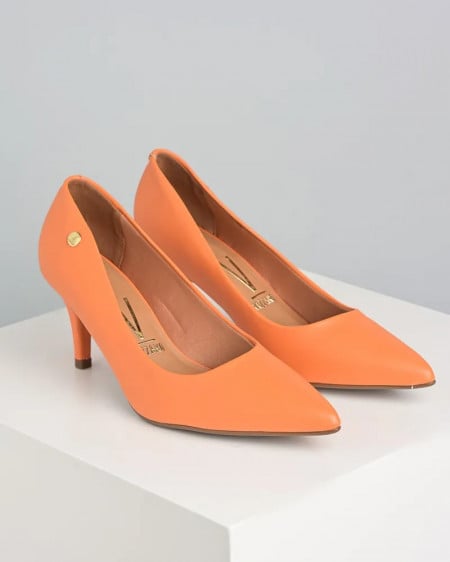 Cipele na manju štiklu u narandzastoj boji, brend Vizzano, slika 1