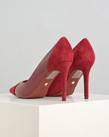 Ženske crvene lakovane cipele na štiklu salonke, slika 6
