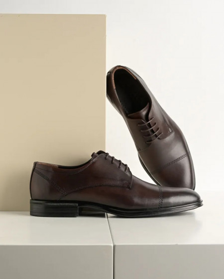 Braon elegantne cipele od kože, slika 3