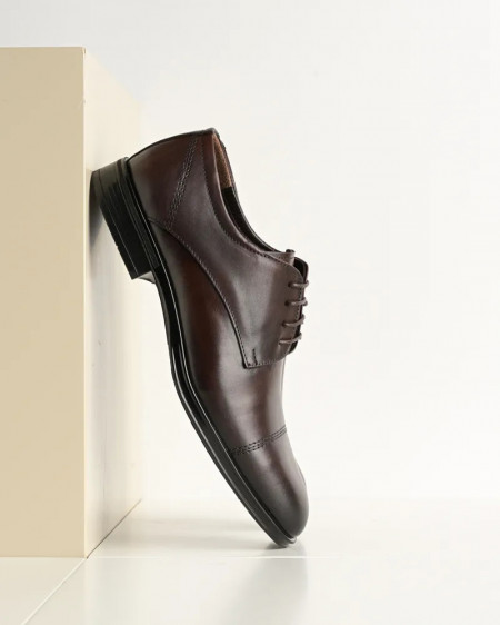 Braon elegantne cipele od kože, slika 4