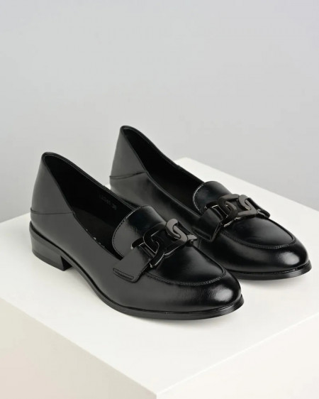 Crne ženske cipele na malu  petu, slika 6