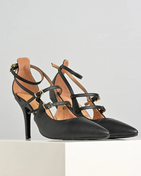 Crne cipele u špic sa kaišićima, brend Vizano, slika 5
