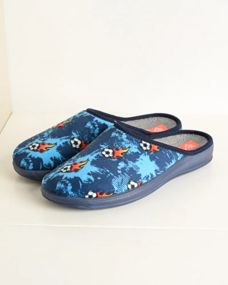 Sobne dečije papuče za dečake plave boje, slika 5