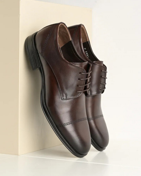 Braon elegantne cipele od kože, slika 5