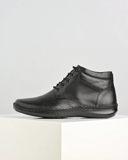 Crne muške duboke cipele od prirodne kože, slika 2