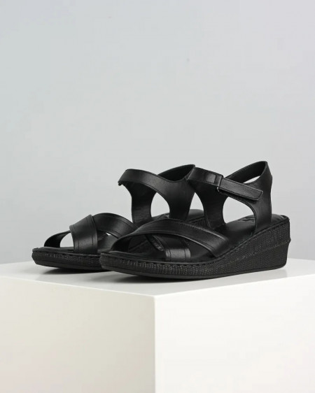 Klasične crne kožne sandale, slika 6