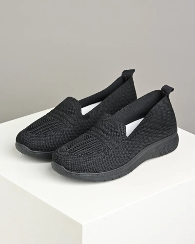 Ženske crne mekane streč espadrile, slika 3