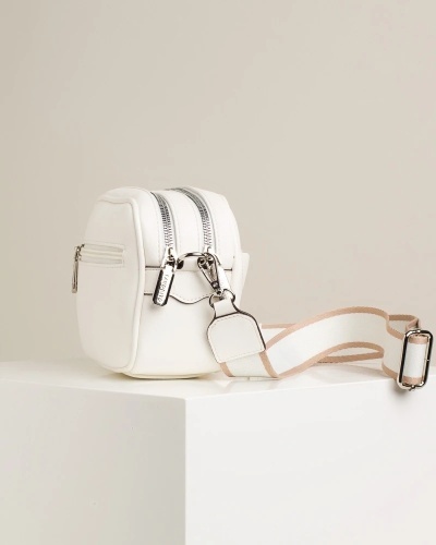 Ženska crossbody torbica u beloj boji, slika 6
