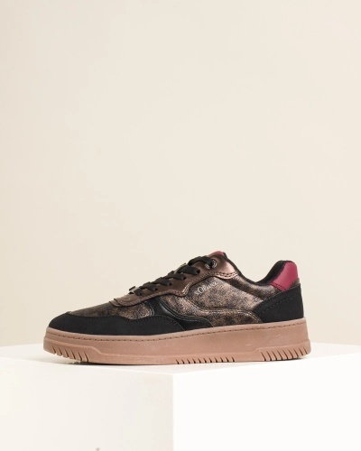 Crne ženske patike, leopard print, slika 4