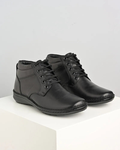 Crne muške duboke cipele od prirodne kože, slika 3