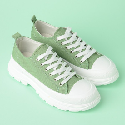 Plitke patike L182103 zelene