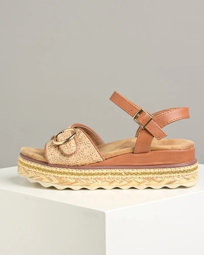 Sandale na debelom đonu LS792500 kamel