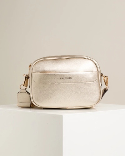 Ženska crossbody torbica u zlatnoj boji, slika 4