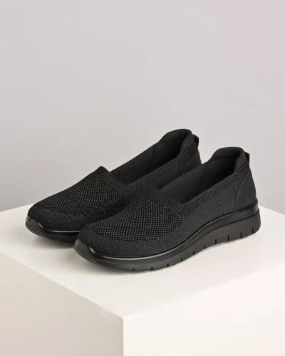 Ženske streč espadrile u crnoj boji, slika 1