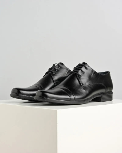 Kožne muške elegantne cipele 3870-01 crne