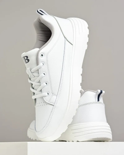 Muške kožne patike 51688A (41-46) bele