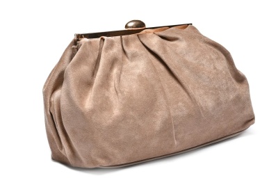 Ženska naborana clutch torbica T012633 bež