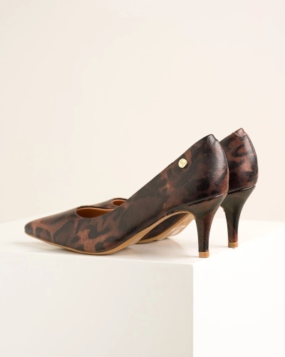 Braon boje salonke na štiklu, leopard print, brenda Vizano, slika 4