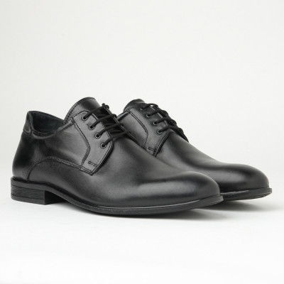 Crne kožne muške cipele 4277-01, slika 1