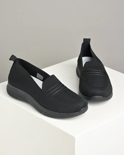 Ženske crne mekane streč espadrile, slika 1