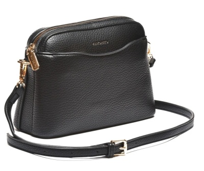 Ženska crossbody torba u crnoj boji, slika 2