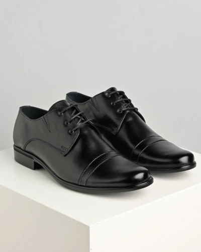 Elegantne crne muške cipele domaće proizvodnje, slika 2