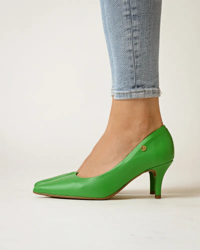 Cipele na manju štiklu u zelenoj boji, brend Vizzano, slika 4