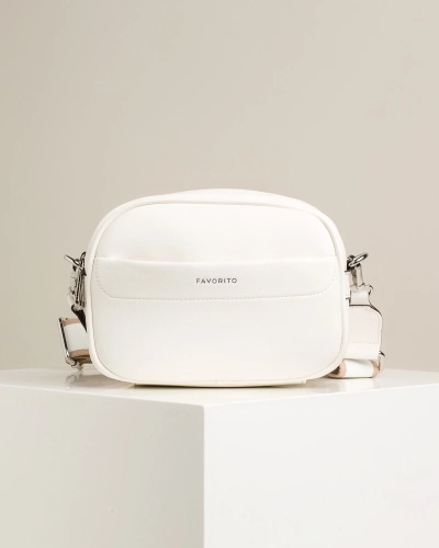 Ženska crossbody torbica u beloj boji, slika 4
