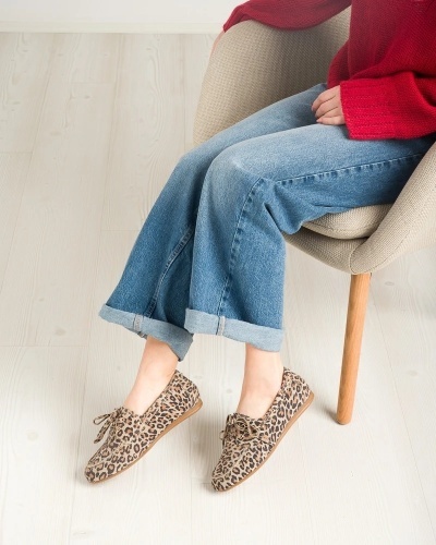 Ženske mokasine od prirodne kože, leopard print, slika 7