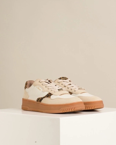 Bež ženske patike, leopard print, slika 2