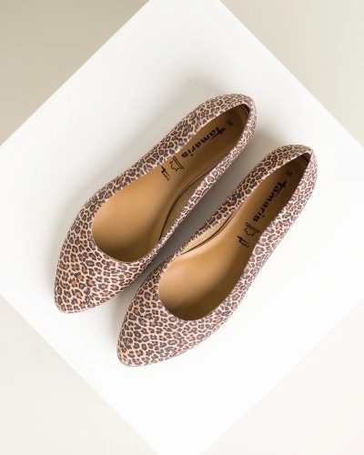 Kožne baletanke za žene, leopard print, brend Tamaris, slika 11