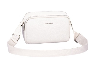 Ženska crossbody torbica sa rajsferšlusom 1015CM8221.02 bela