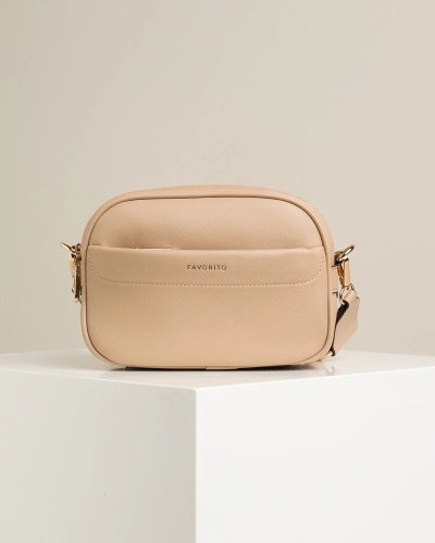 Ženska crossbody torbica u bež boji, slika 2