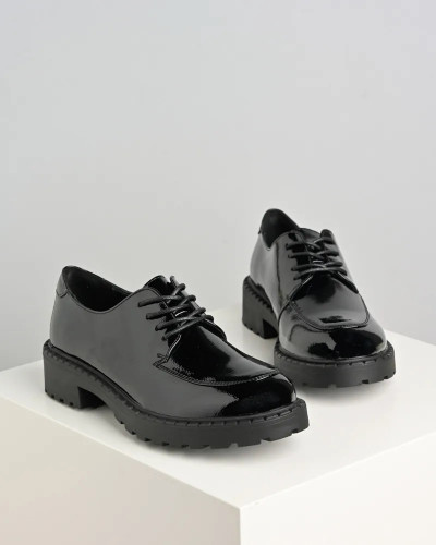 Crne lakovane ženske oksford cipele Emelie Strandberg, slika 4
