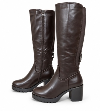 Duboke čizme na štiklu LX352640 braon