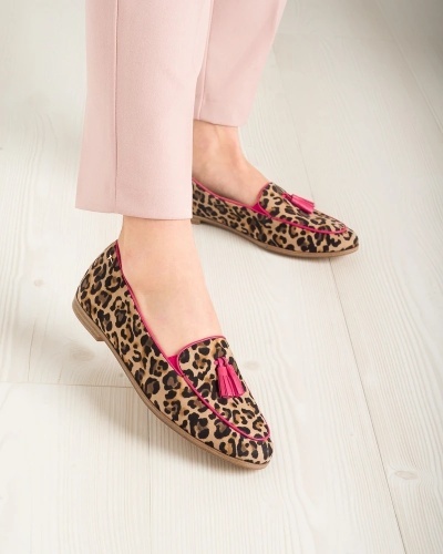Kožne mokasine za žene, leopard print, brend Tamaris, slika 9