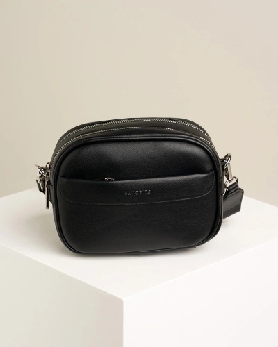 Ženska crossbody torbica u crnoj boji, slika 2
