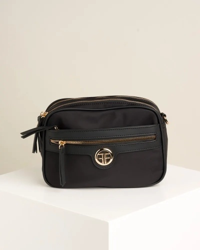 Ženska crossbody torbica u crnoj boji, slika 4