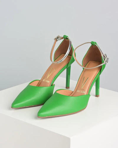 Ženske cipele u špic 1401.102 zelene