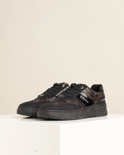 Crne ženske patike, leopard print, slika 5