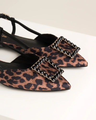 Ženske ravne sandale sa zatvorenim prstima, leopard print, brend Tamaris, slika 5