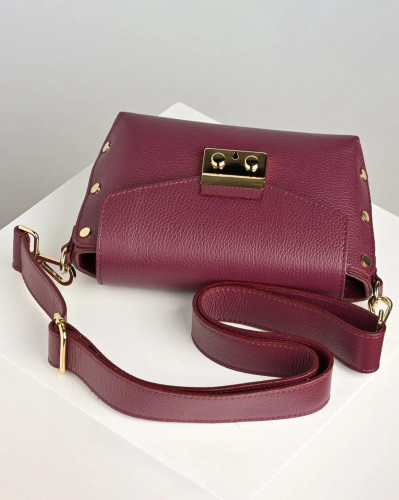 Kožna tašna 872075 bordo