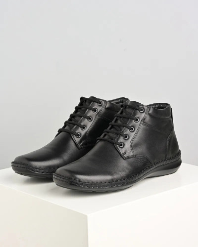 Crne muške duboke cipele od prirodne kože, slika 6