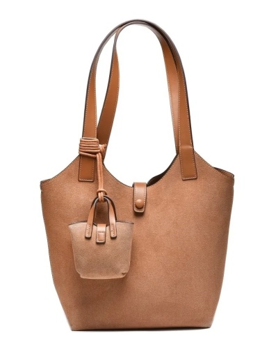 Ženska torba od eko velura T012675 kamel