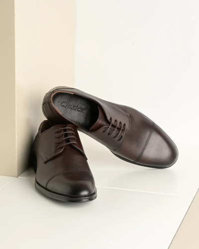 Braon elegantne cipele od kože, slika 6