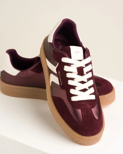 Kožne retro patike 1-23723-44 594 bordo