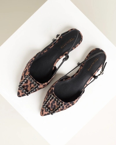 Ženske ravne sandale sa zatvorenim prstima, leopard print, brend Tamaris, slika 11